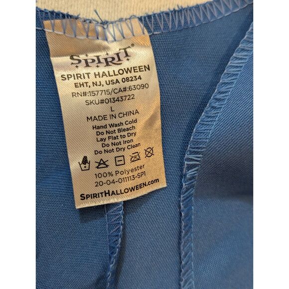 Spirit Halloween Deadly Bear Kids Costume L 12–14 Mask Gloves Overalls Shirt - Picture 9 of 9